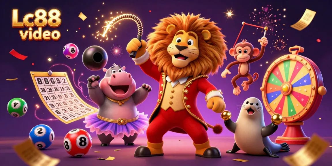 Experience the thrill of Lc88 video with vibrant characters and exciting game elements in a dynamic casino scene.