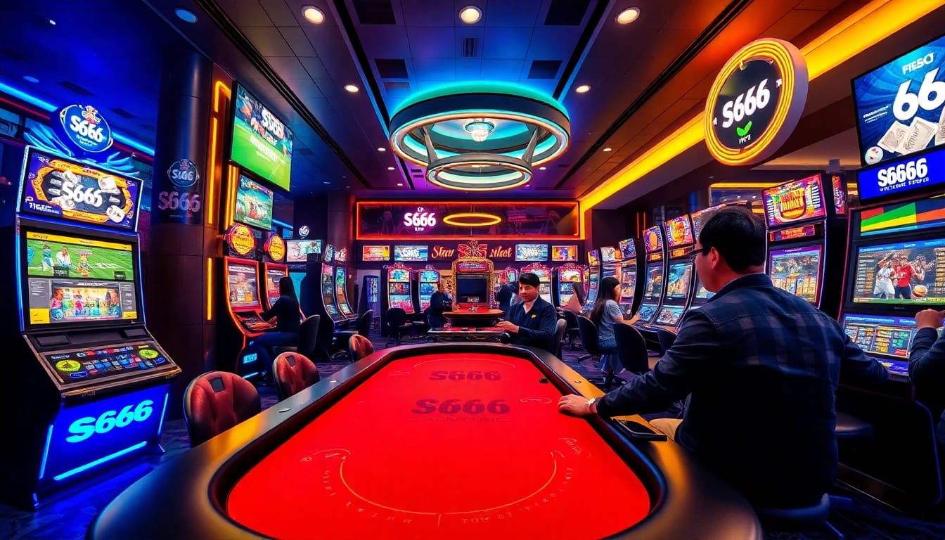 S666.nyc online gaming experience featuring vibrant casino atmosphere and engaging players.