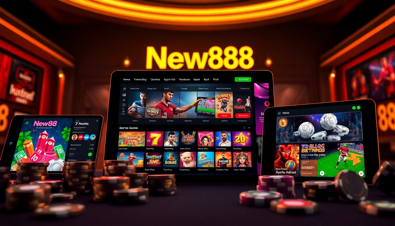 New88 online betting platform showcasing vibrant games and user-friendly interface for an engaging experience