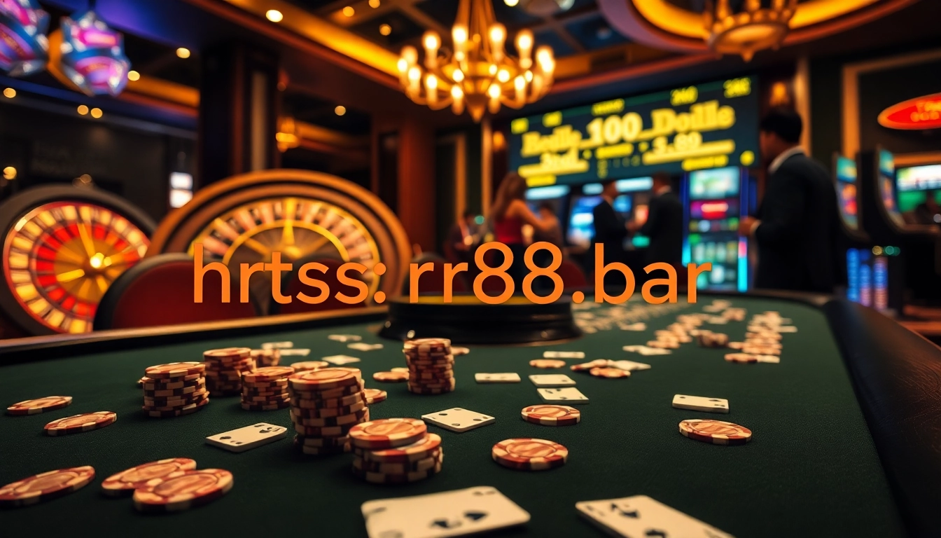 Experience high-stakes gaming excitement at https://rr88.bar/ with vibrant casino visuals and premium equipment.