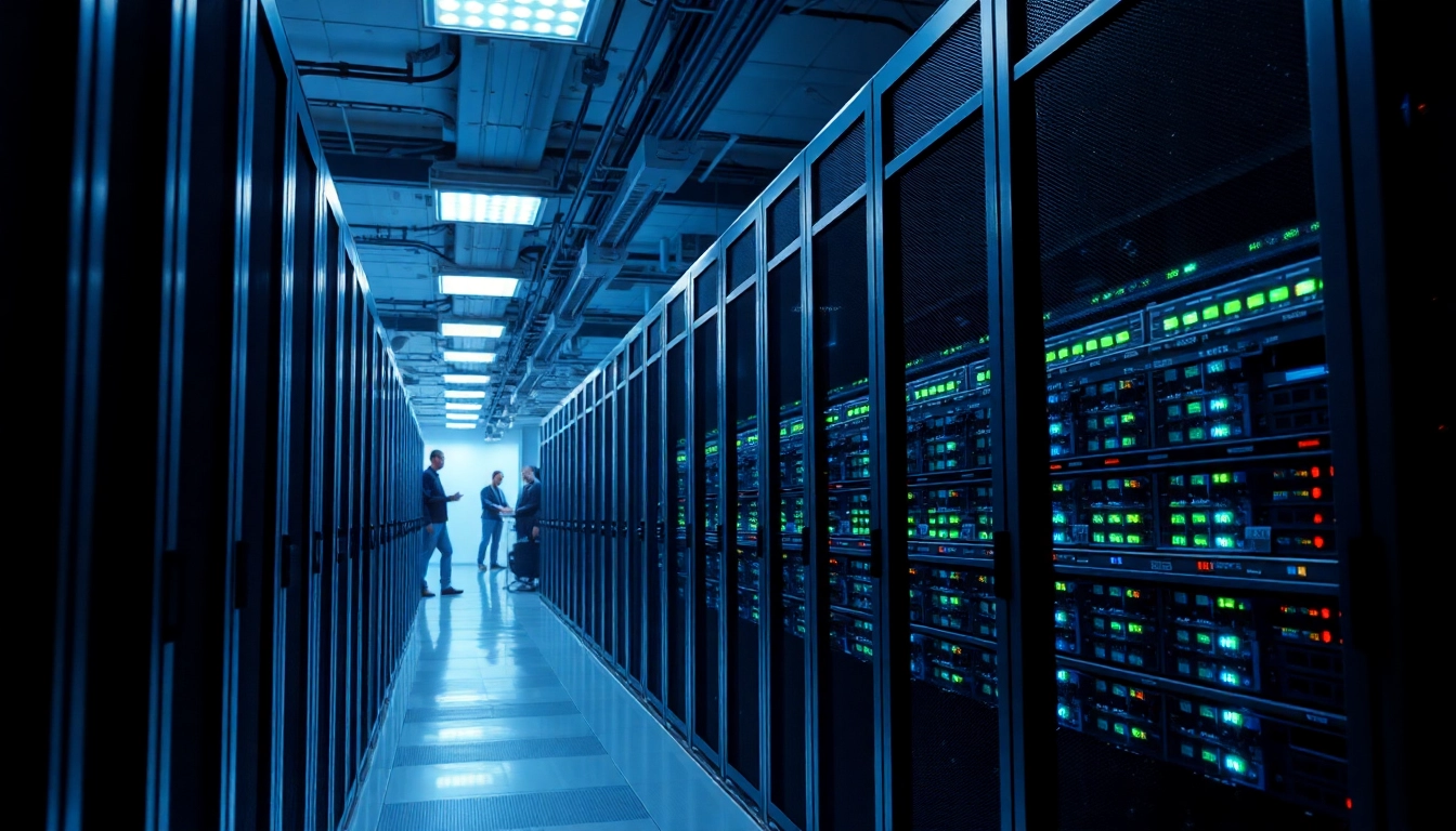 Explore cheap colocation facilities in a modern data center with organized server setups.