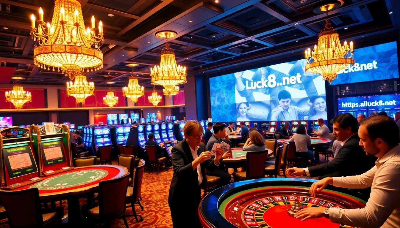 Trải nghiệm sự hứng khởi tại https://luck8.net khi người chơi tham gia vào không gian casino sang trọng.