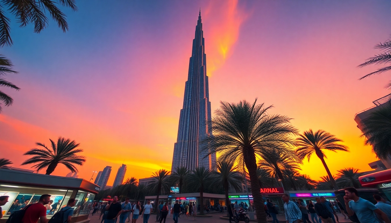 Experience the breathtaking view of Dubai's Burj Khalifa, symbolizing travel to Dubai adventures.