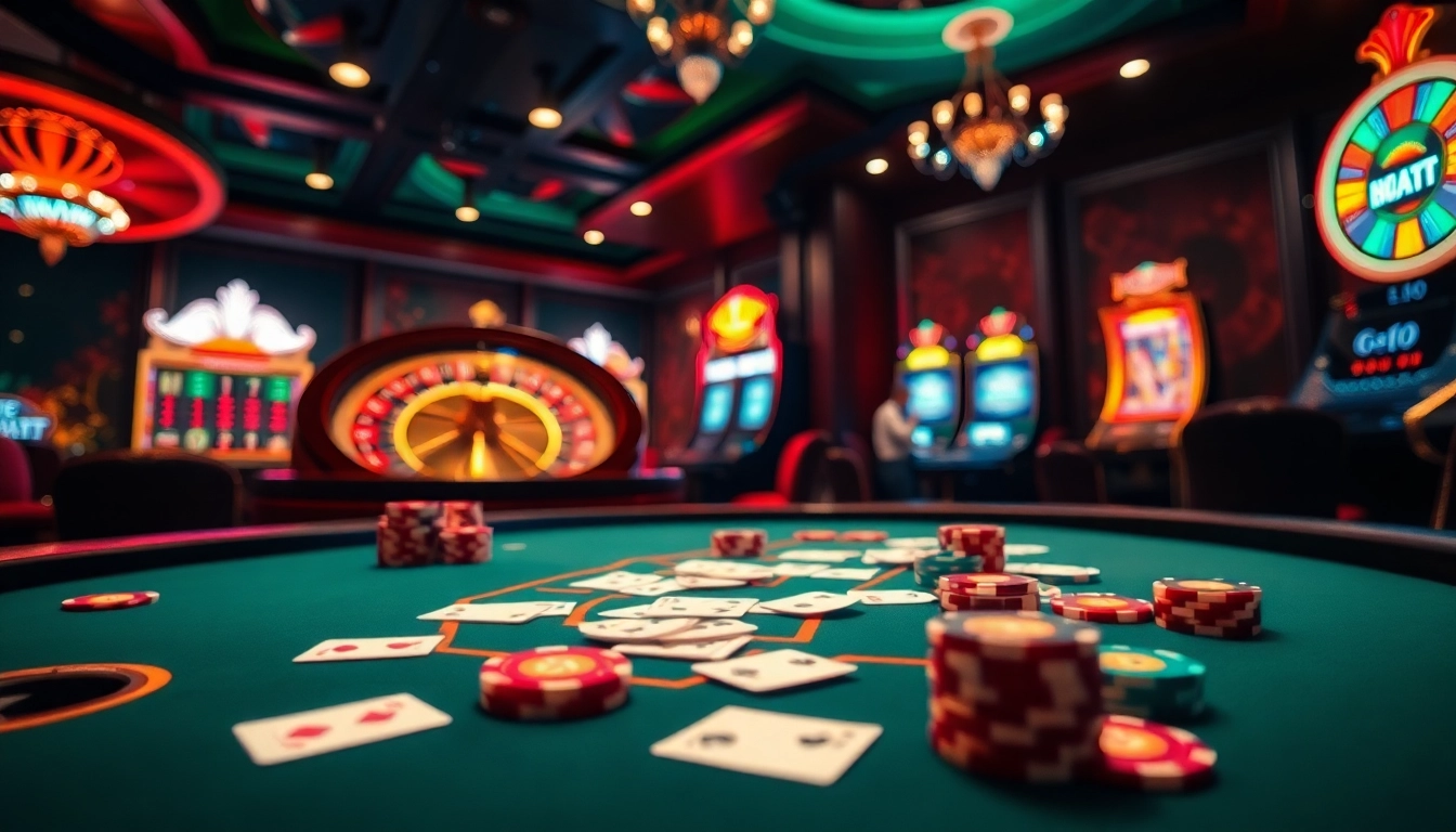 Experience the thrill of gambling at https://ww88.cards/ with vibrant poker chips and an exciting roulette wheel.