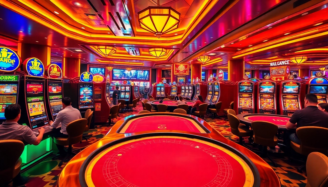 Experience the thrill of gambling at https://bancaonline88.com/ with vibrant casino scenes, poker tables, and slot machines.