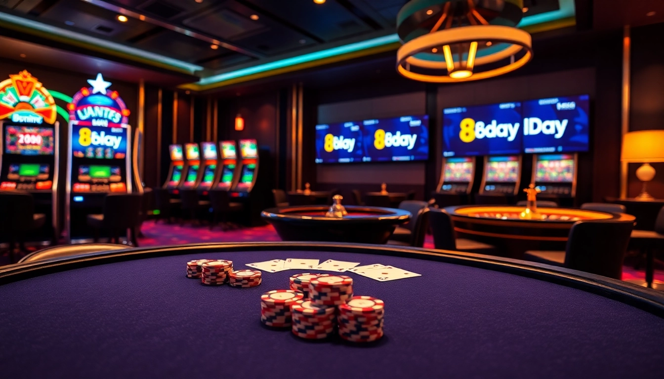 Experience high-stakes gambling action at 8day's luxurious casino tables and thrilling slot machines.