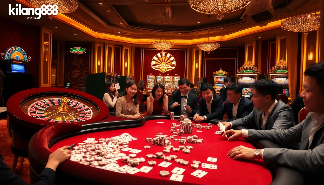 Experience winning moments at king88 casino with vibrant roulette and poker action.