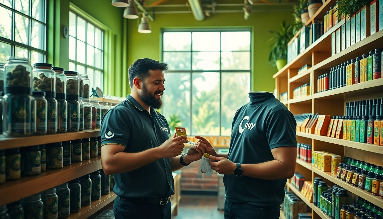 Explore the vibrant cannabis distribution center of moonbarguy, showcasing an array of products.
