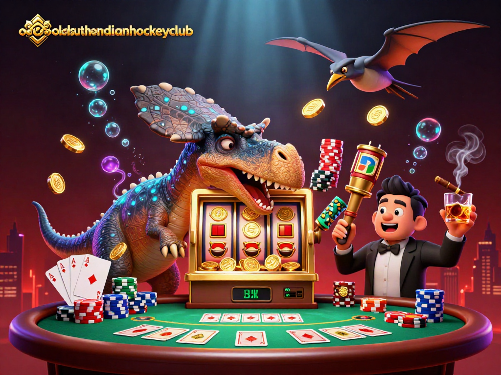 Experience exciting wins at oldsouthendianhockeyclub with a dinosaur-themed jackpot slot machine