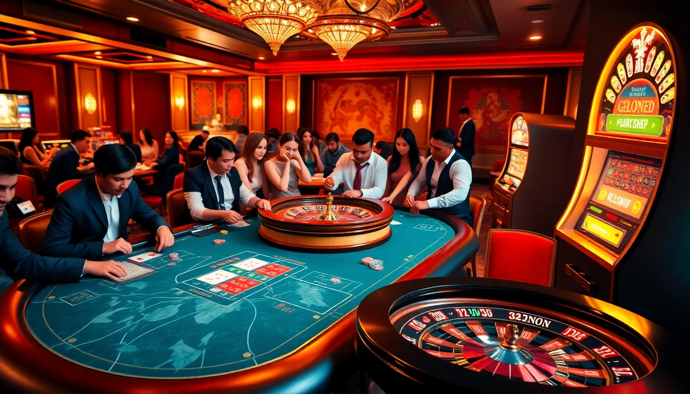 Experience premium gaming at Hello88K.blog with vibrant casino tables and energetic players.