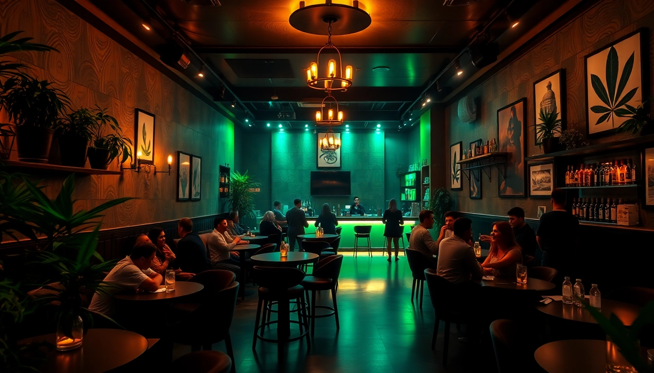 Admiring the best Meilleurs Clubs Cannabis Madrid with vibrant ambiance and welcoming interiors.