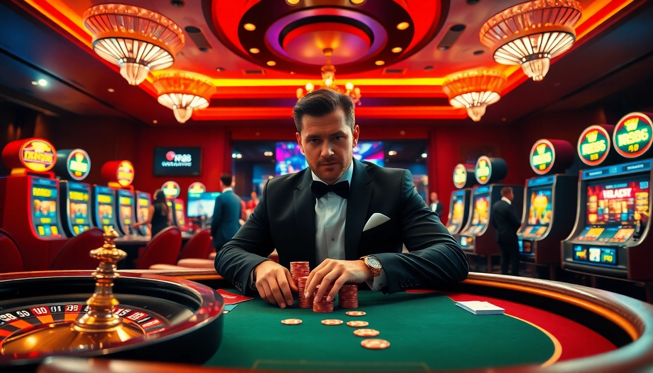 Play at RR88's extravagant casino, featuring thrilling roulette and elite poker experiences.
