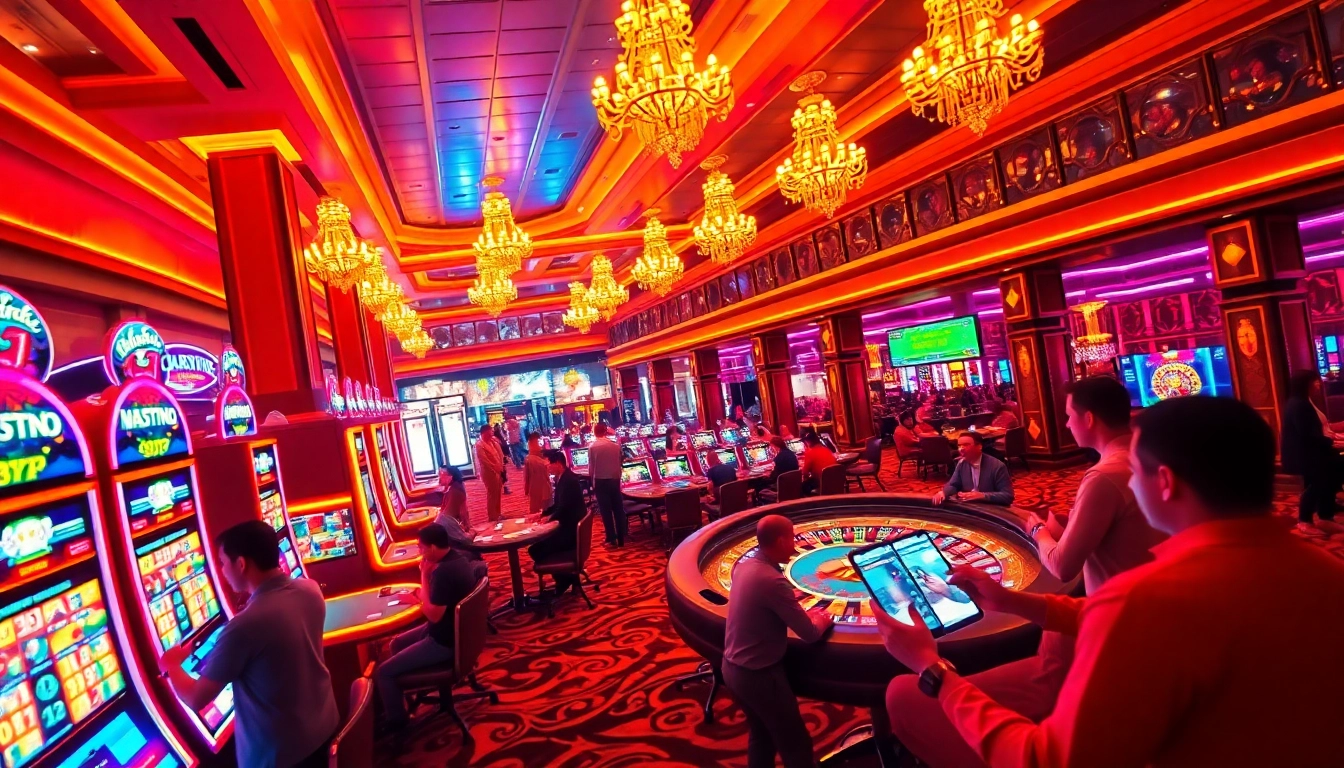 Experience chat ai spicy in a lively casino with engaging slot machines and poker tables.