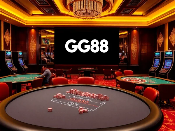 Experience exciting gameplay at GG88 with vibrant poker tables and thrilling casino chip action.