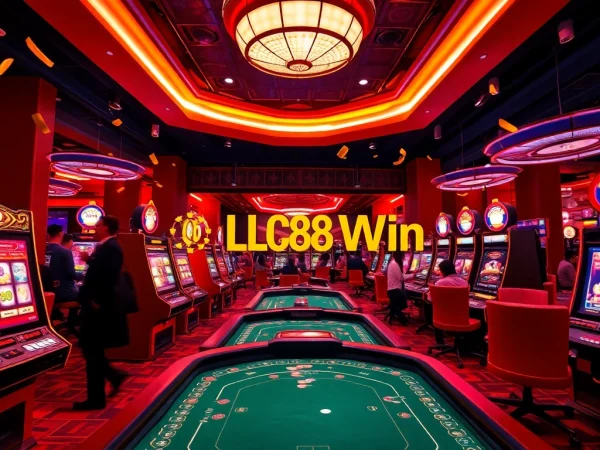 Exciting online gaming scene showcasing LC88 Win with players celebrating and dynamic casino atmosphere.