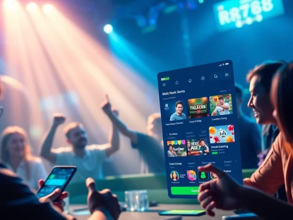Experience the excitement of online betting at https://urr88.com/ with a vibrant interface showcasing various games and engaging players.
