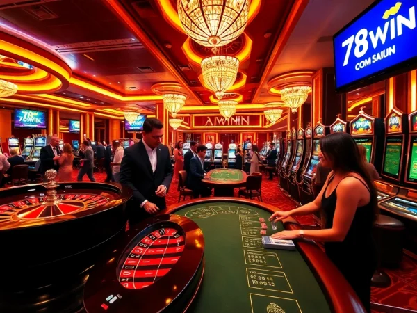 Experience the excitement of gaming at 78WIN.COM with a vibrant casino scene.