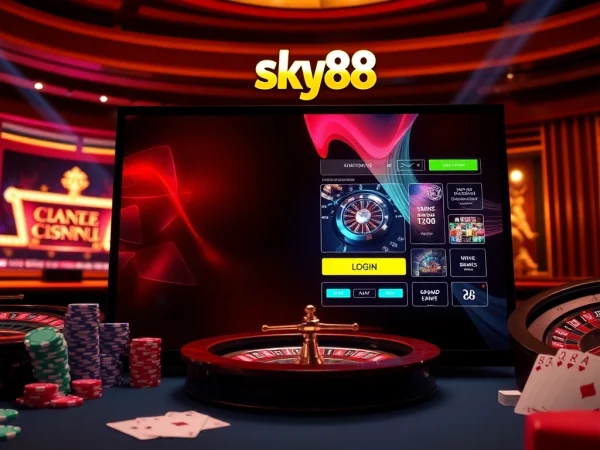 Experience luxury casino gaming with Sky88 đăng nhập on a sophisticated online platform alongside classic gambling elements.