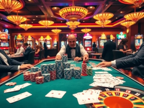 Engaging players at https://thabet.vegas/ as they enjoy premium casino games with vibrant tables and elegant decor.