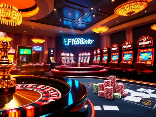Experience thrilling gameplay at f168info.com with vibrant casino tables and chips.
