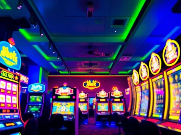 Exciting online gaming scene featuring Kode4d link and vibrant slot machines.