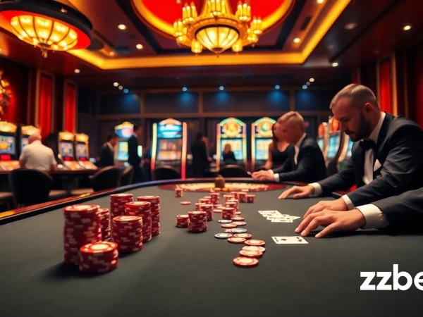 Experience thrilling gameplay at zbet. com, where poker chips stack high at elegant tables.