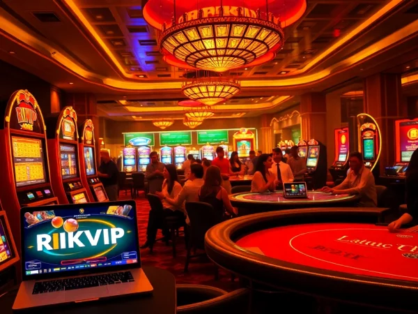 Players enjoying the excitement of casino games while Tác giả RIKVIP shapes online gambling.