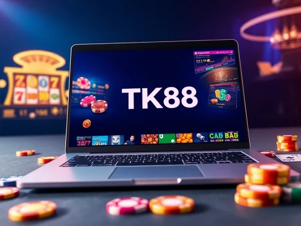 Online gambling experience at tk88win.live with vibrant casino game visuals.
