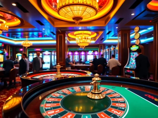 Players betting at a roulette table in a luxury casino environment featuring https://fly88seo.com/.