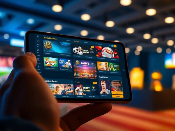 Engaging online betting experience at luck8win.live with vibrant interface showcasing various gambling options.