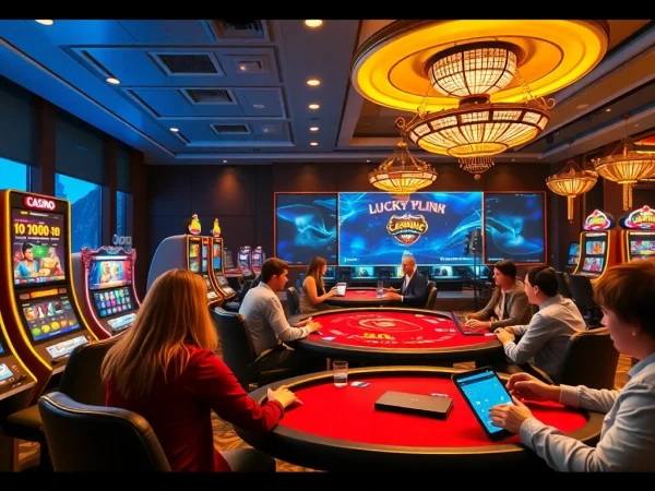 Experience the excitement of Luckywin's vibrant online casino environment with engaging games and community interaction.
