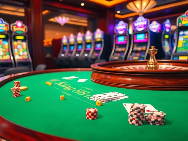 Experience the excitement of winning at king88 with vibrant casino games and luxury décor.