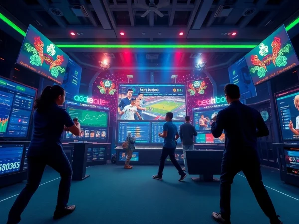 Vibrant online gambling scene featuring betting options for sbobet.dance.