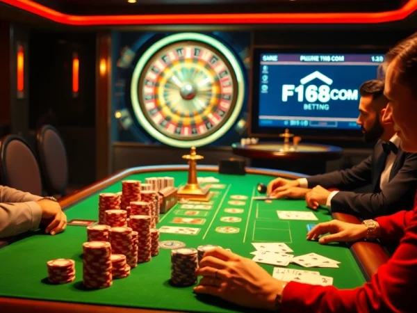 Experience the thrill of online gaming at F168.COM with exciting casino tables and vibrant action.