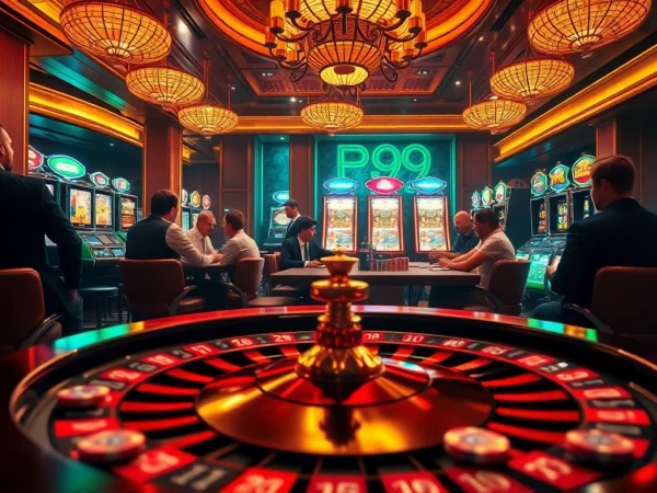 Engage in high-stakes action at a luxurious PS99-themed casino with vibrant games.