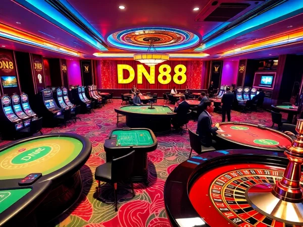 Experience the excitement of dn88 casino with vibrant gaming tables and lively players.