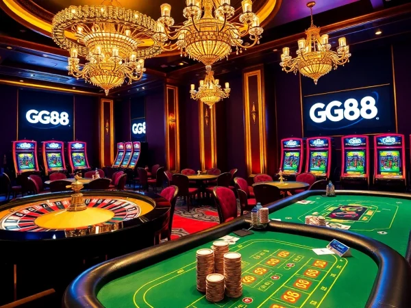 Gamble strategically at GG88's luxurious roulette wheel and high-stakes poker table.