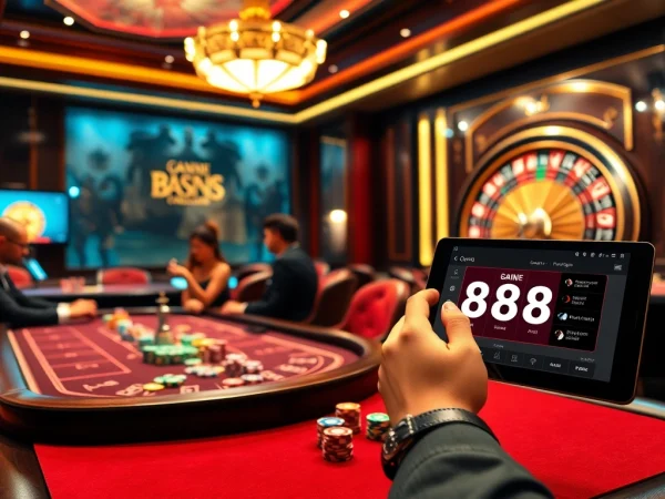 Experience the thrill of 88i's sophisticated casino games with vibrant poker tables and roulette.