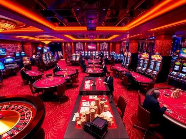 Engaging scene at Trang chủ 789F showcasing vibrant casino games, roulette wheels, and dynamic betting action.