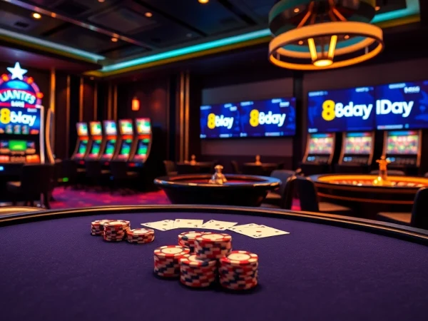 Experience high-stakes gambling action at 8day's luxurious casino tables and thrilling slot machines.