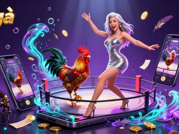 Experience thrilling Đá gà action with live cockfighting excitement and vibrant casino elements.