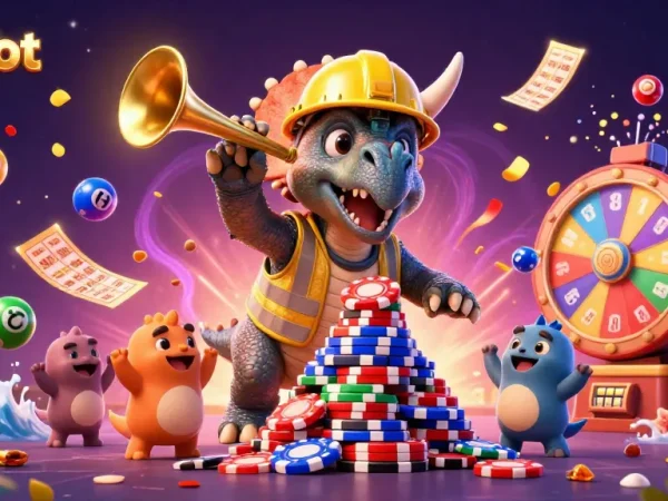 Experience thrilling rtp slot action with vibrant casino characters and dynamic game elements.